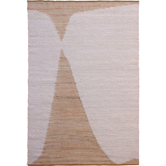 Fieldstone DOV44003-IVRY Rug by Arch & Plane in ivory. Made from handwoven wool, jute in a unique style.