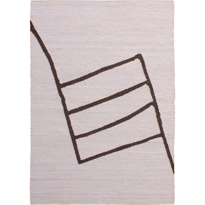 Icie DOV44004-IVRY Rug by Arch & Plane in ivory. Made from handwoven wool in a unique style.