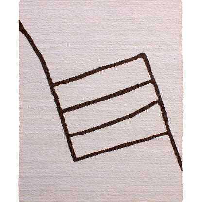 Icie DOV44004-IVRY Rug by Arch & Plane in ivory. Made from handwoven wool in a unique style.