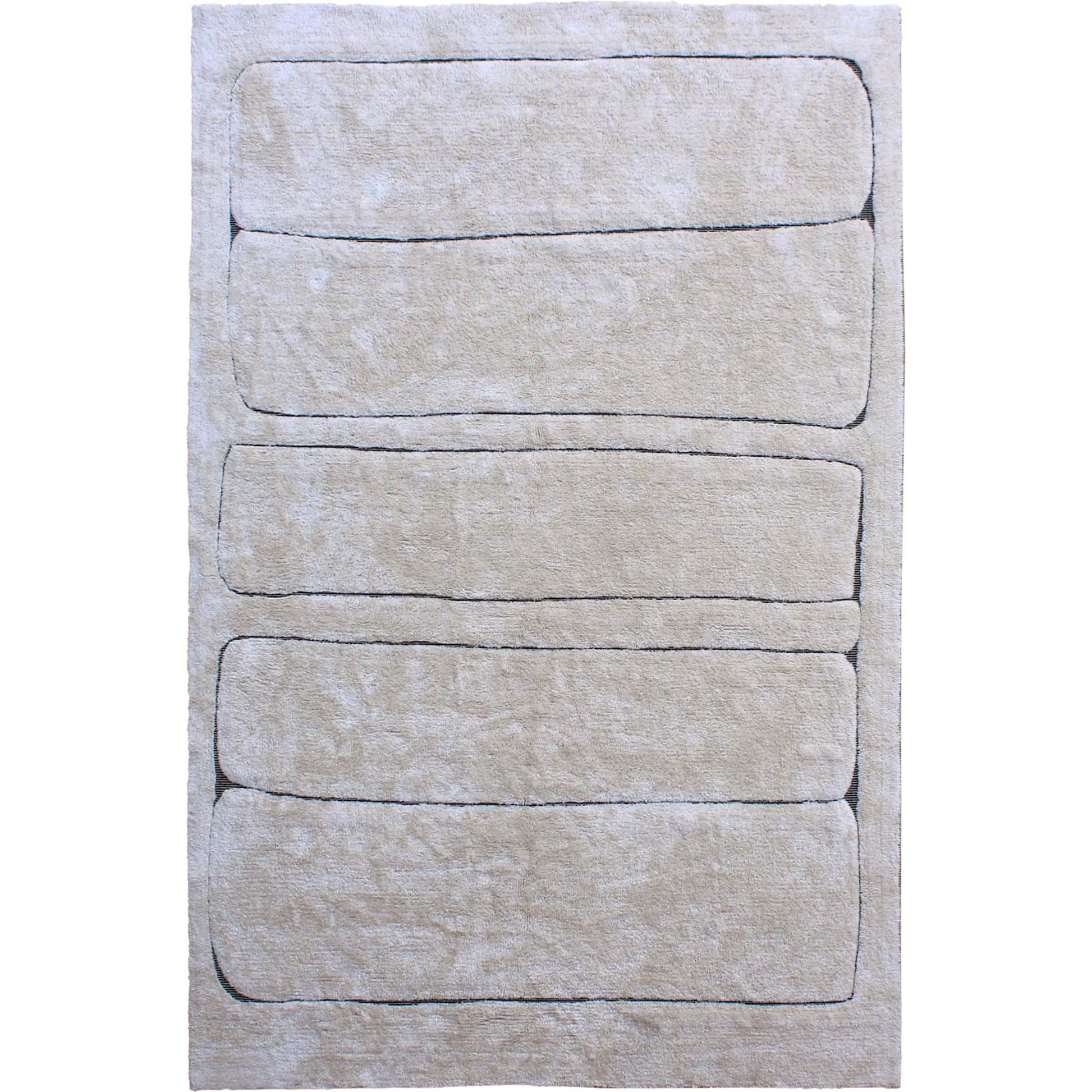 Donnie DOV44006-IVRY Rug by Arch & Plane in ivory. Made from tufted cotton in a unique style.