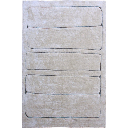 Donnie DOV44006-IVRY Rug by Arch & Plane in ivory. Made from tufted cotton in a unique style.