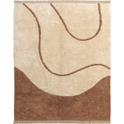 Eldora DOV44007-IVRY Rug by Arch & Plane in ivory. Made from tufted cotton in a unique style.