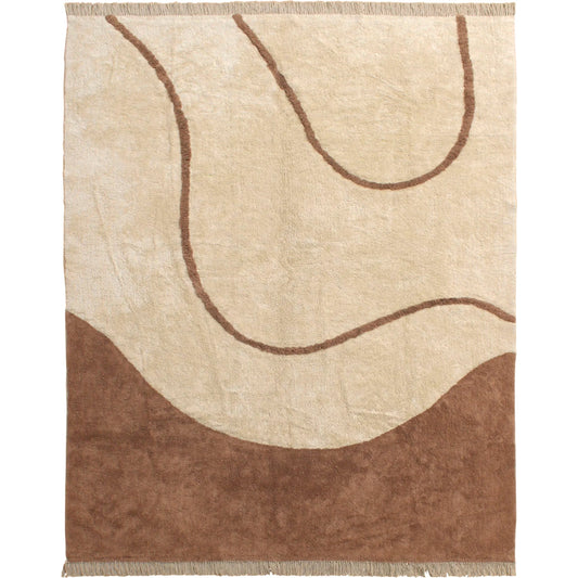 Magdalena DOV44007-IVRY Rug by Arch & Plane in ivory. Made from tufted cotton in a unique style.