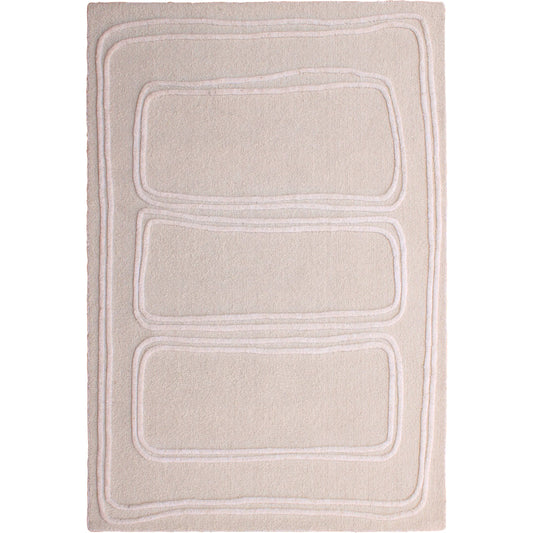 Sula DOV44008-IVRY Rug by Arch & Plane in ivory. Made from handwoven wool in a unique style.