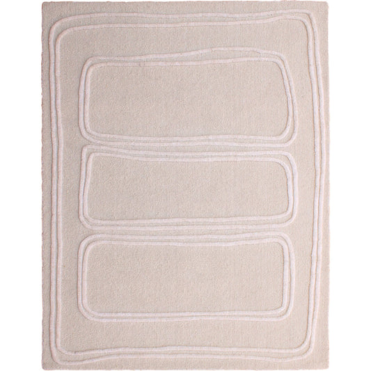 Sula DOV44008-IVRY Rug by Arch & Plane in ivory. Made from handwoven wool in a unique style.
