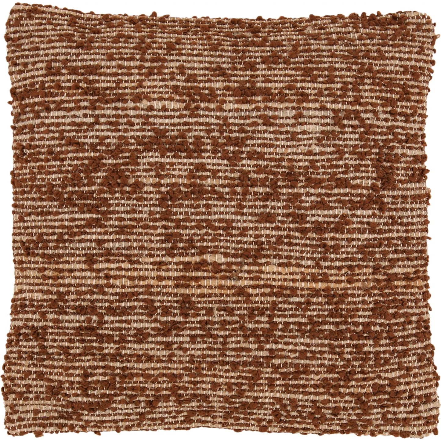 001 SI-2532967 | Primary Silo | Teri Pillow by Arch & Plane in brown. Made from handwoven jute, cotton blend cover in a unique style.