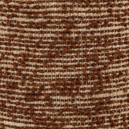 Teri Stool by Arch & Plane in brown. Made from handwoven polyester, jute, cotton in a rustic style.