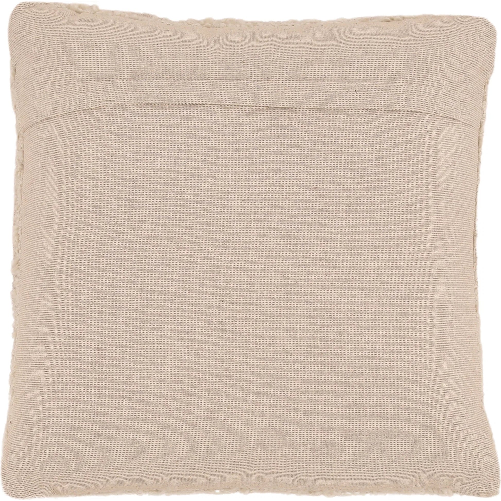 Merlyn Pillow by Arch & Plane in ivory. Made from handwoven boucle fabric, pet yarn cover in a unique style.
