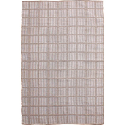 Vicki DOV44027-IVRY Outdoor Rug by Arch & Plane in ivory. Made from handwoven olefin fabric in a unique style.