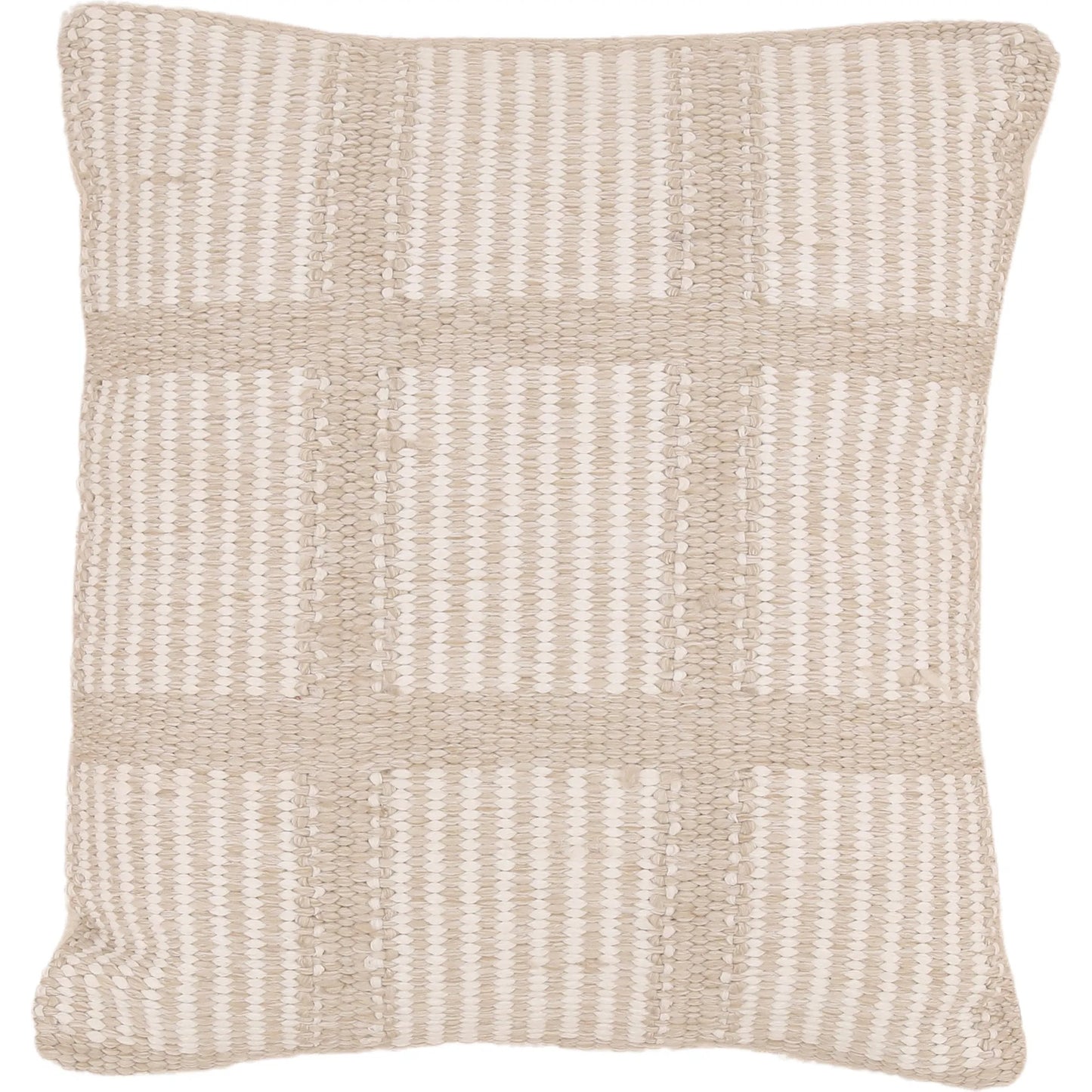 001 SI-2532974 | Primary Silo | Vicki Outdoor Pillow by Arch & Plane in ivory. Made from handwoven olefin fabric cover in a unique style.
