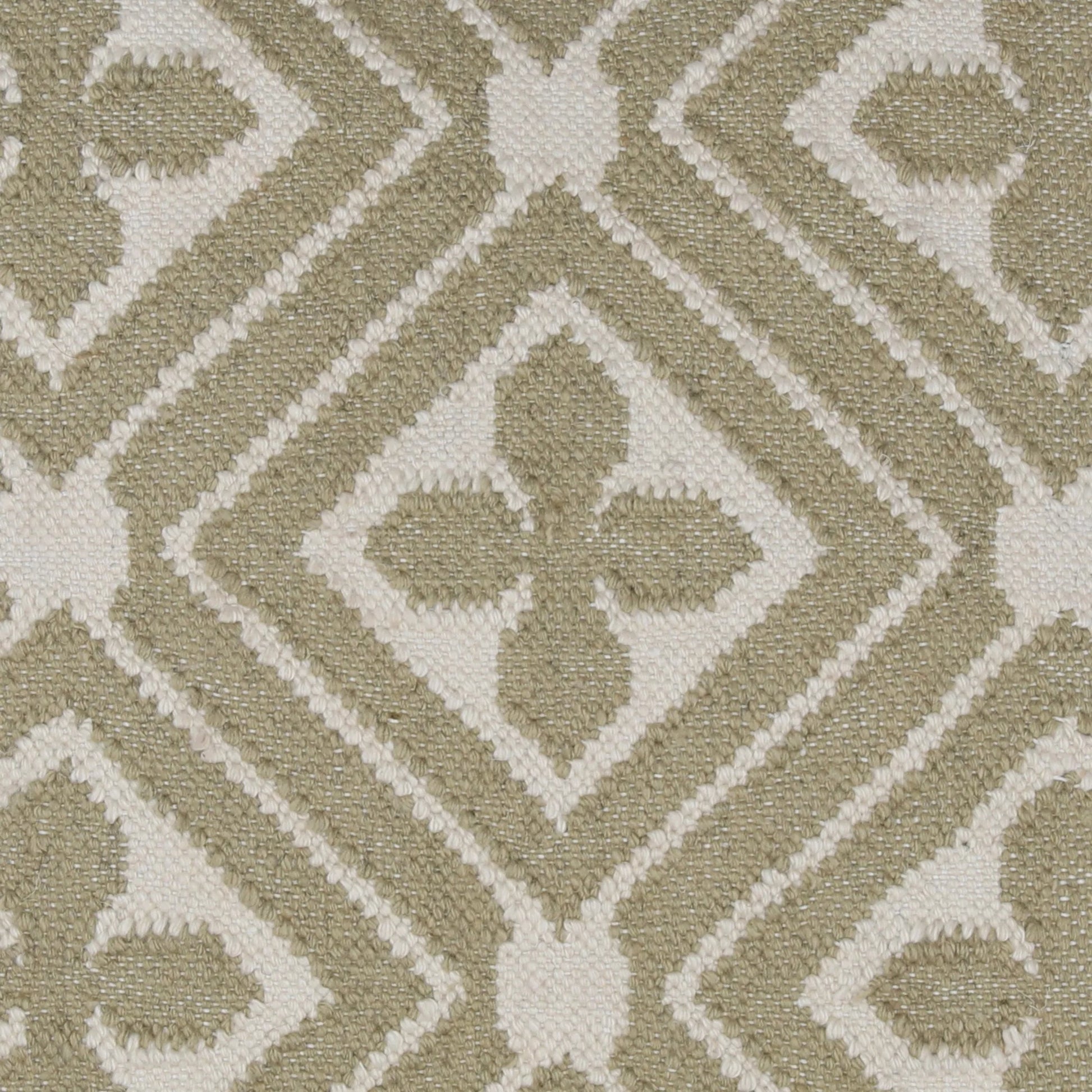 Dillan Outdoor Pillow by Arch & Plane in sage. Made from handwoven punja kilim pet yarn in a unique style.