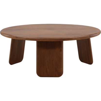 Alesha Coffee Table by Arch & Plane in brown. Made from mango wood in a traditional style.