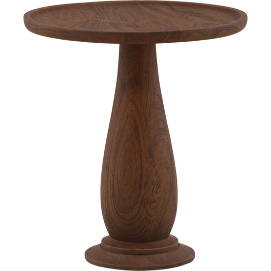 Blanca Side Table by Arch & Plane in brown. Made from mango wood in a unique style.