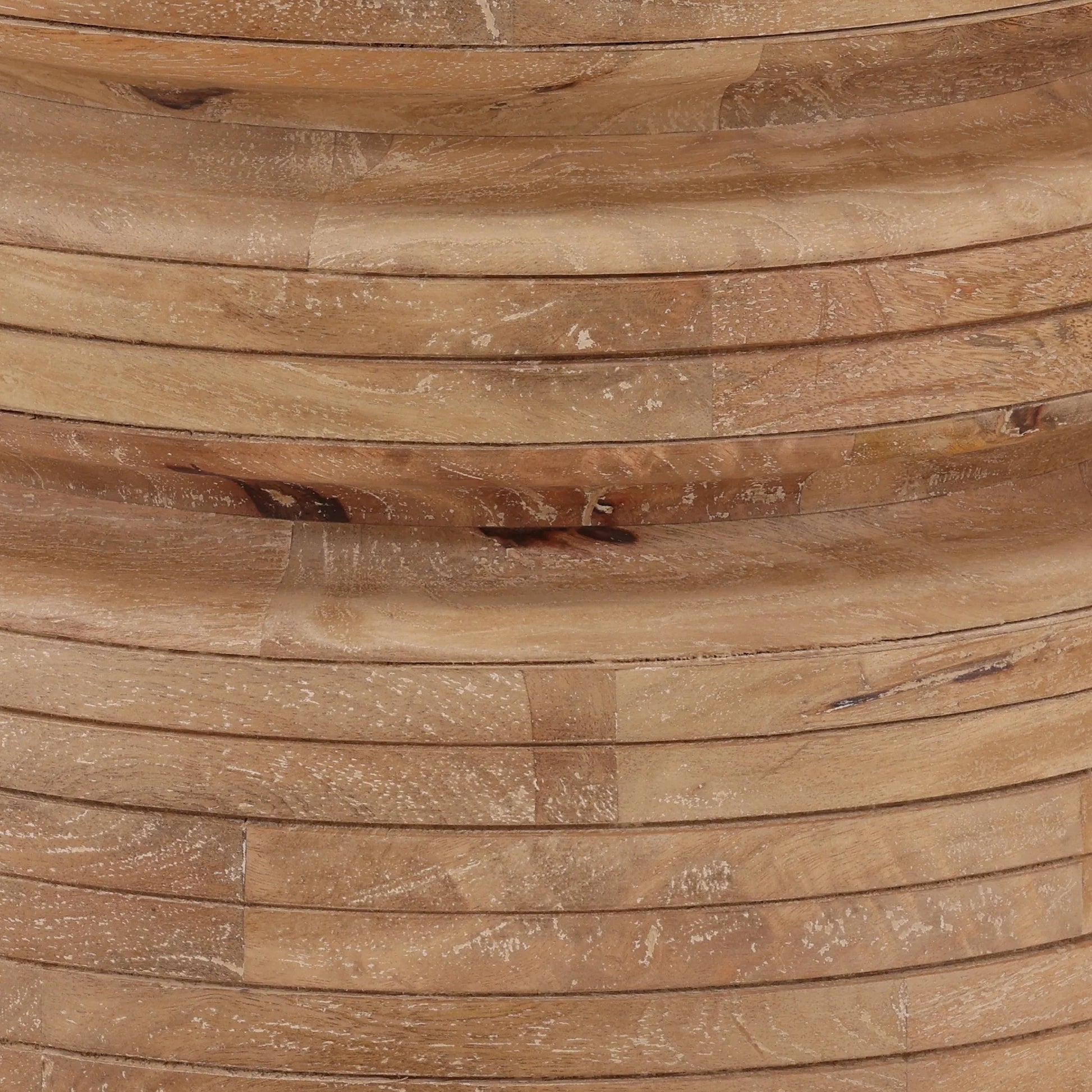 Dolly Side Table by Arch & Plane in light natural. Made from mango wood in a unique style.