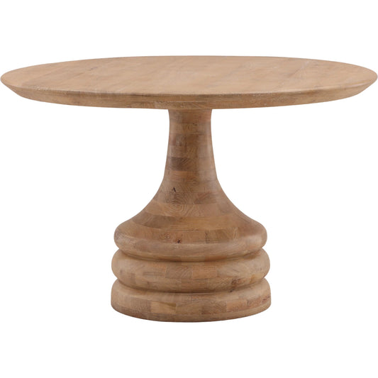 Loraine Dining Table by Arch & Plane in light natural. Made from mango wood in a unique style.