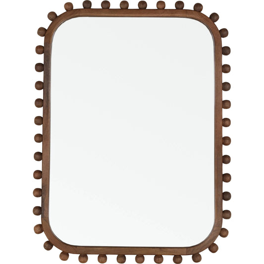 Arnold Mirror by Arch & Plane in dark brown. Made from mango wood in a unique style.