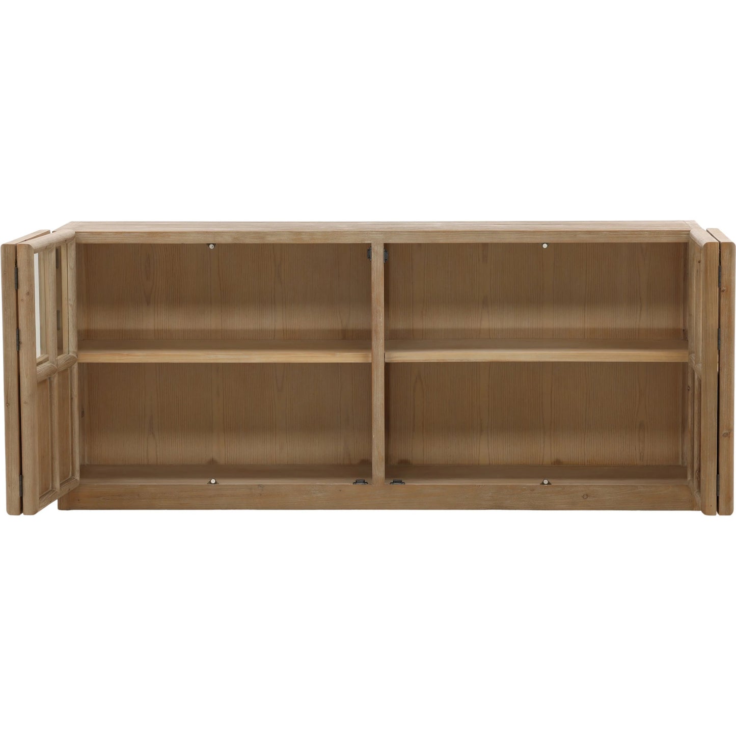 005 SI-2533002 | Additional Silo | Eris Sideboard by Arch & Plane in brown. Made from reclaimed pine wood, glass in a unique style.