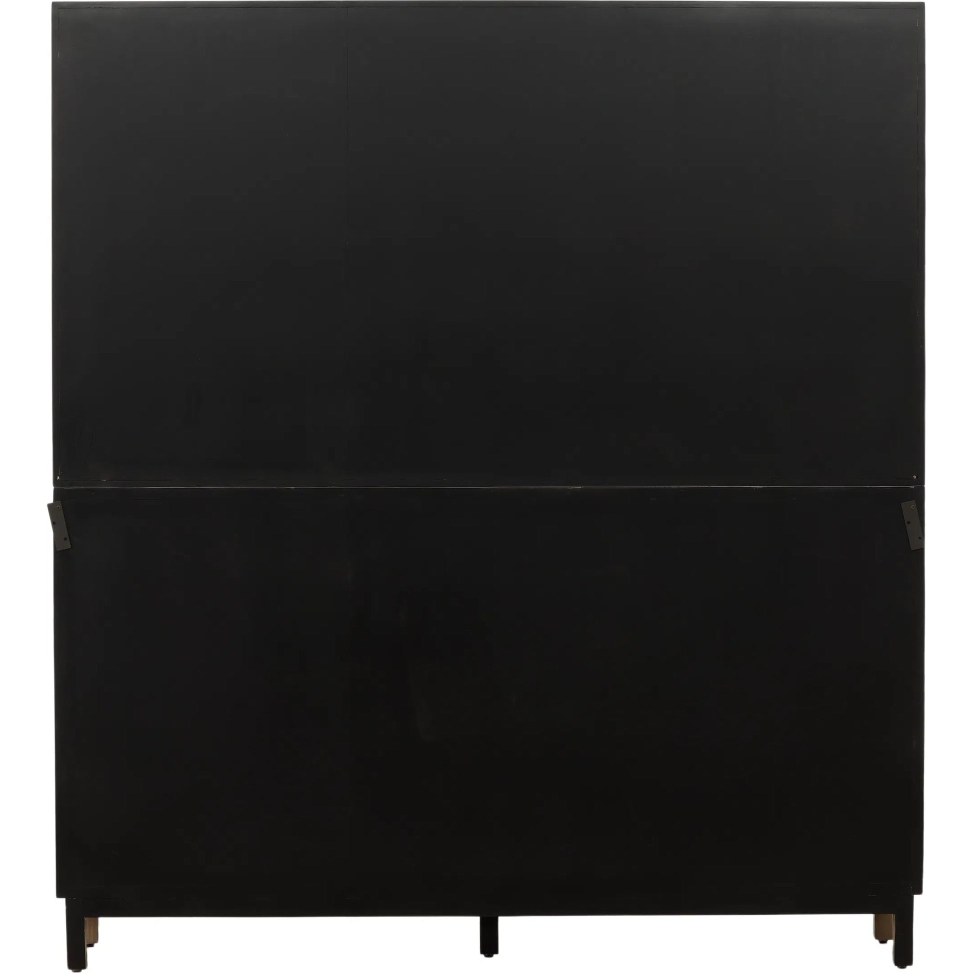 Makala Cabinet by Arch & Plane in warm brown wash. Made from reclaimed pine wood, glass, select hardwood in a unique style.