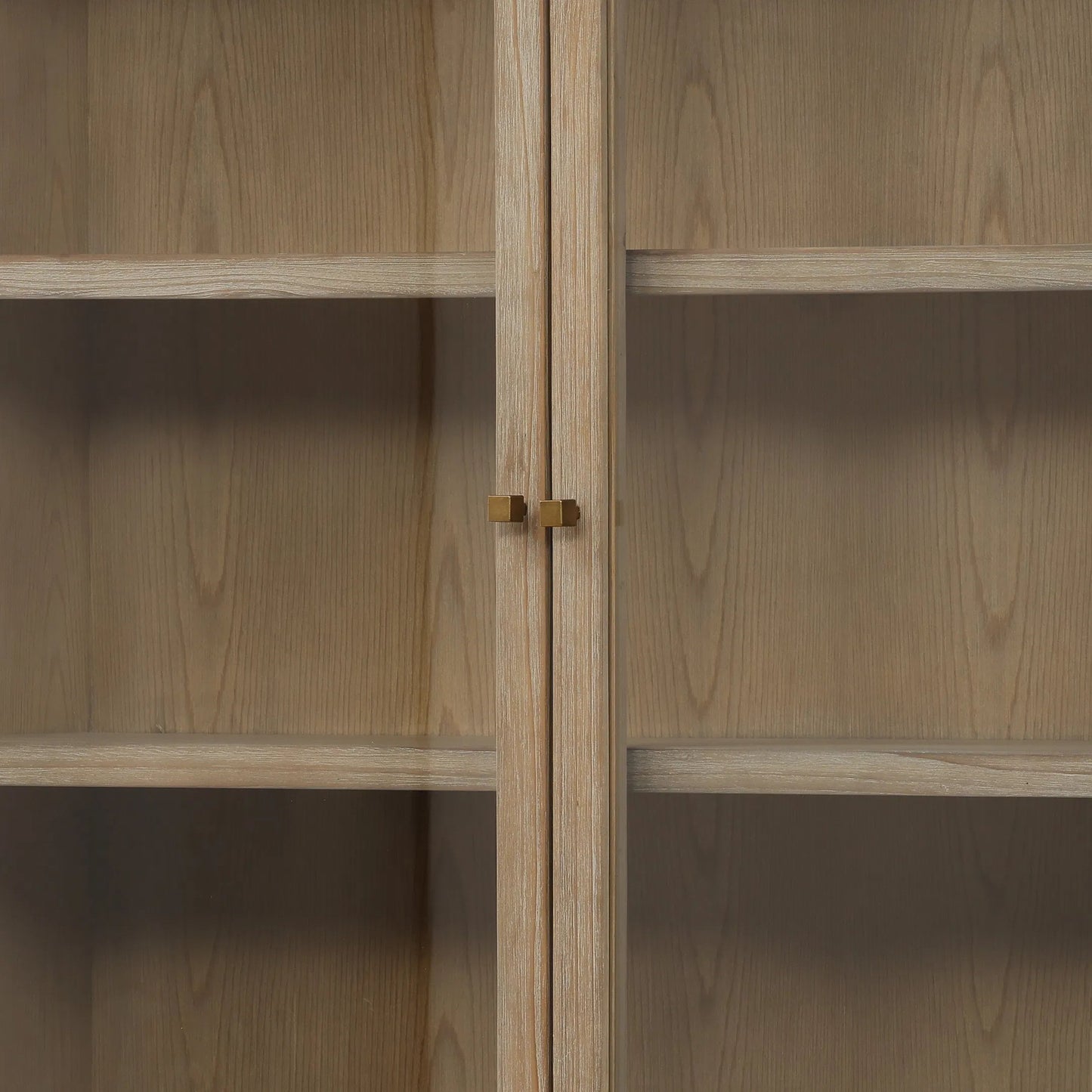 007 SI-2533003 | Closeup | Makala Cabinet by Arch & Plane in warm brown wash. Made from reclaimed pine wood, glass, select hardwood in a unique style.