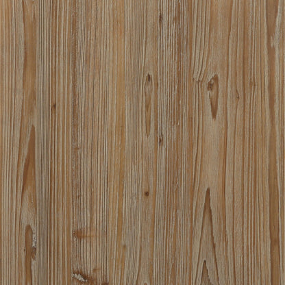 Makala Cabinet by Arch & Plane in warm brown wash. Made from reclaimed pine wood, glass, select hardwood in a unique style.