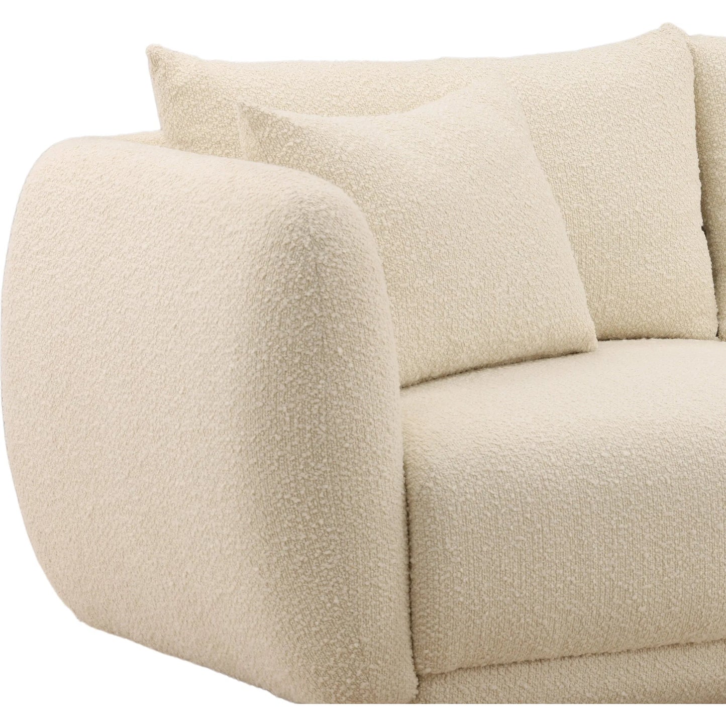 007 SI-2533005 | Closeup | Deann Sofa by Arch & Plane. Made from boucle fabric in a unique style.