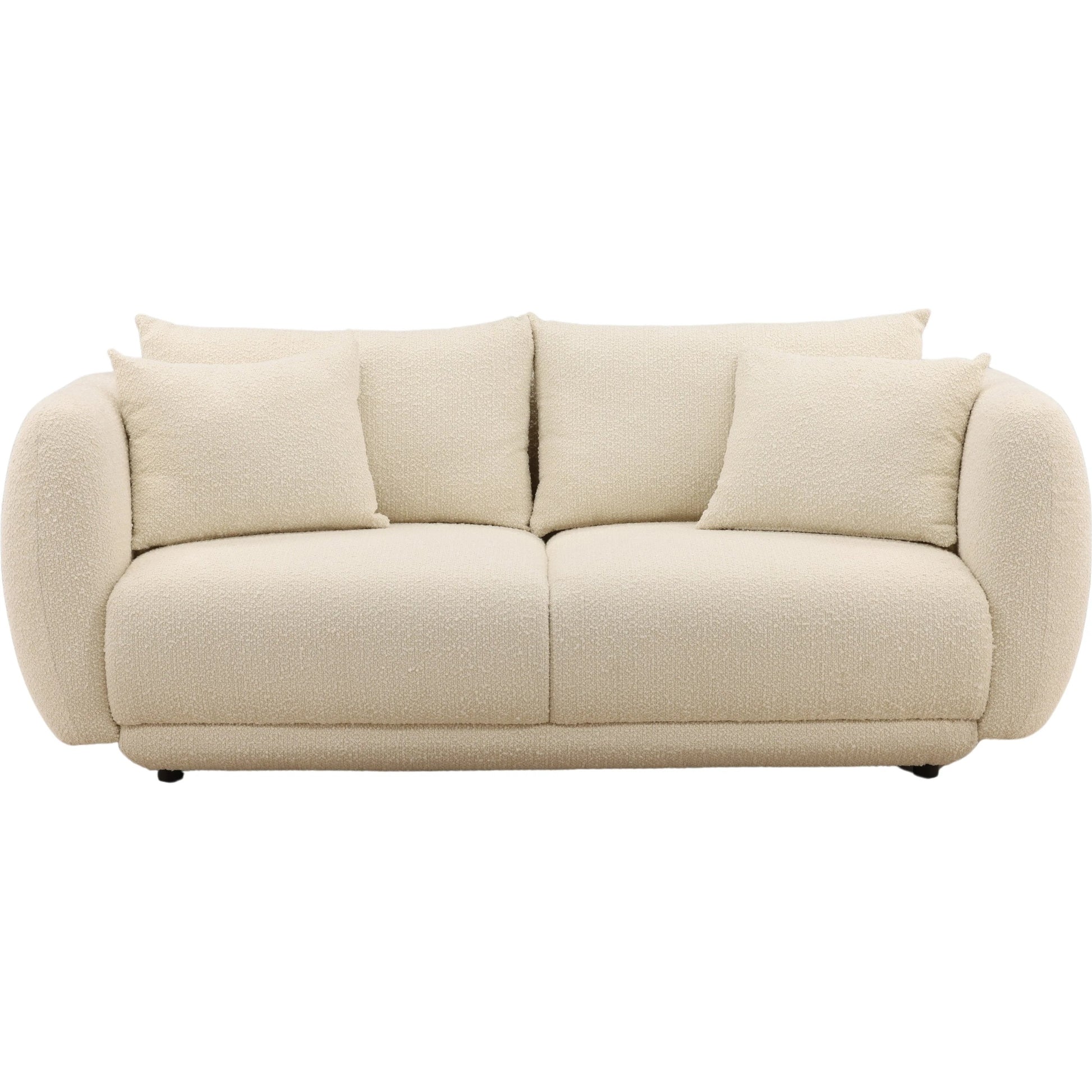Deann Sofa by Arch & Plane. Made from boucle fabric in a unique style.
