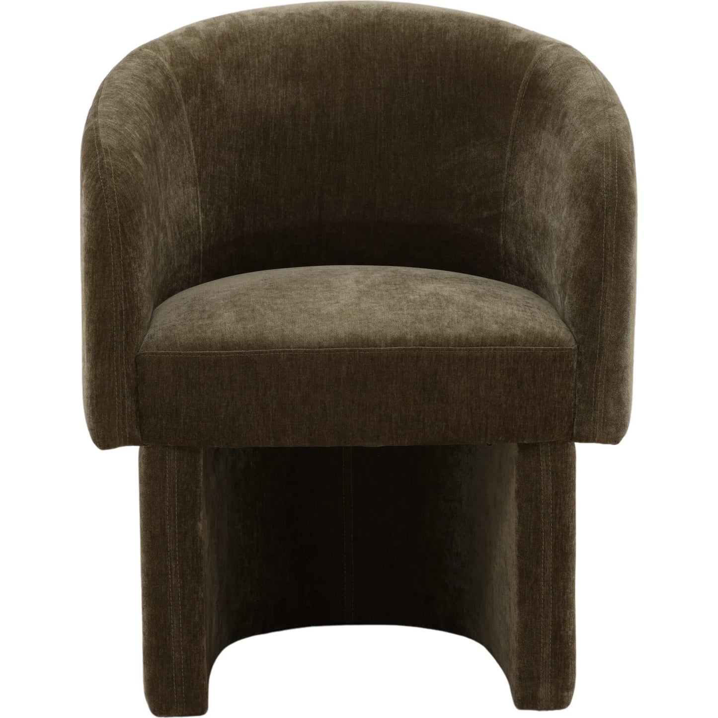 002 SI-2533008 | Additional Silo | Thelma Dining Chair by Arch & Plane in moss olive. Made from velvet fabric in a unique style.