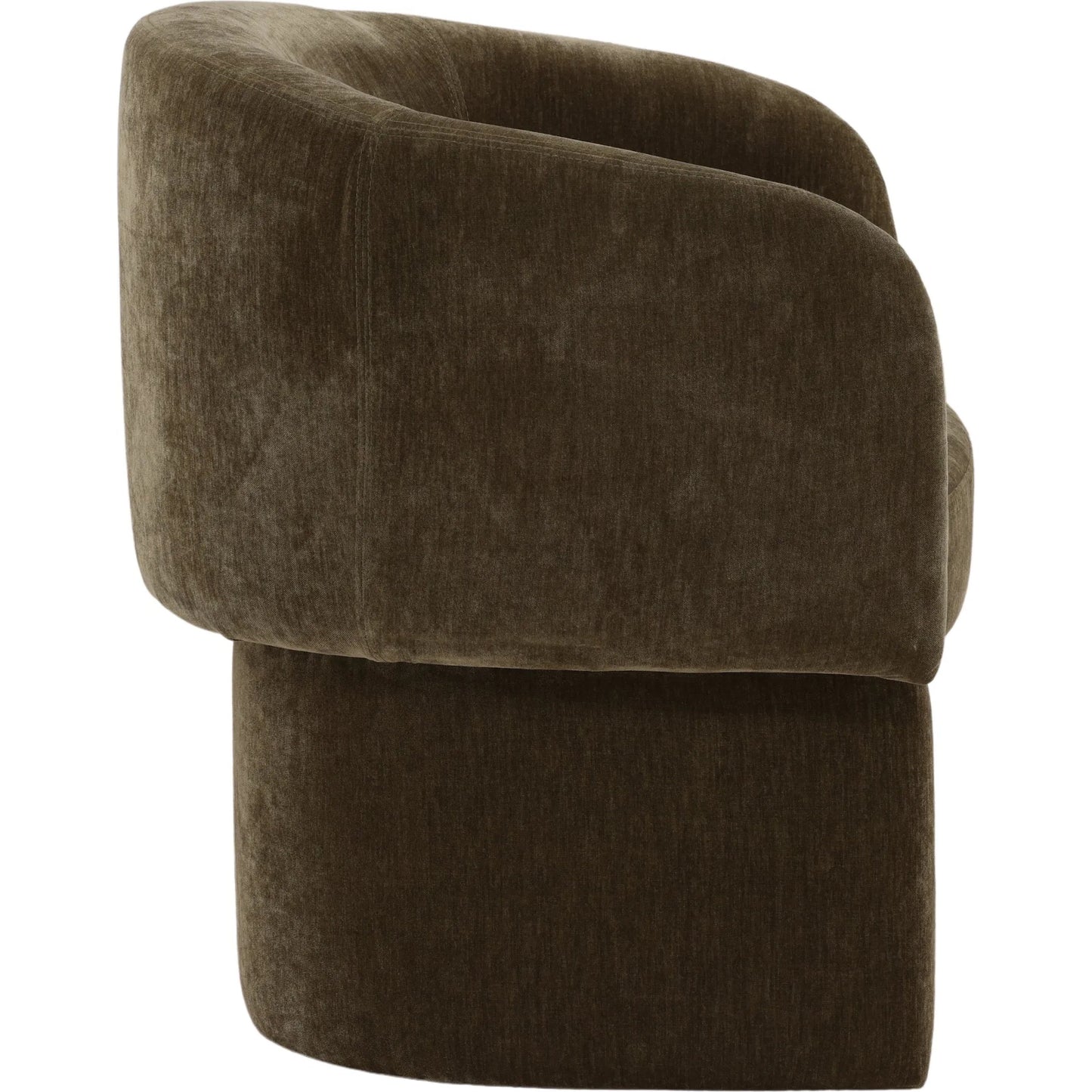 003 SI-2533008 | Additional Silo | Thelma Dining Chair by Arch & Plane in moss olive. Made from velvet fabric in a unique style.