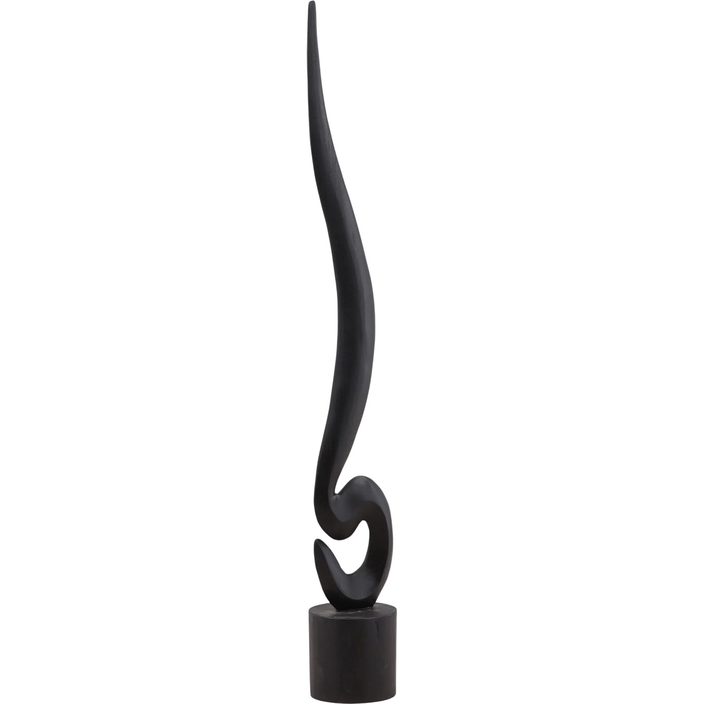 000 SI-2533018 | Primary Silo | Della Sculpture by Arch & Plane in black. Made from teak in a unique style.