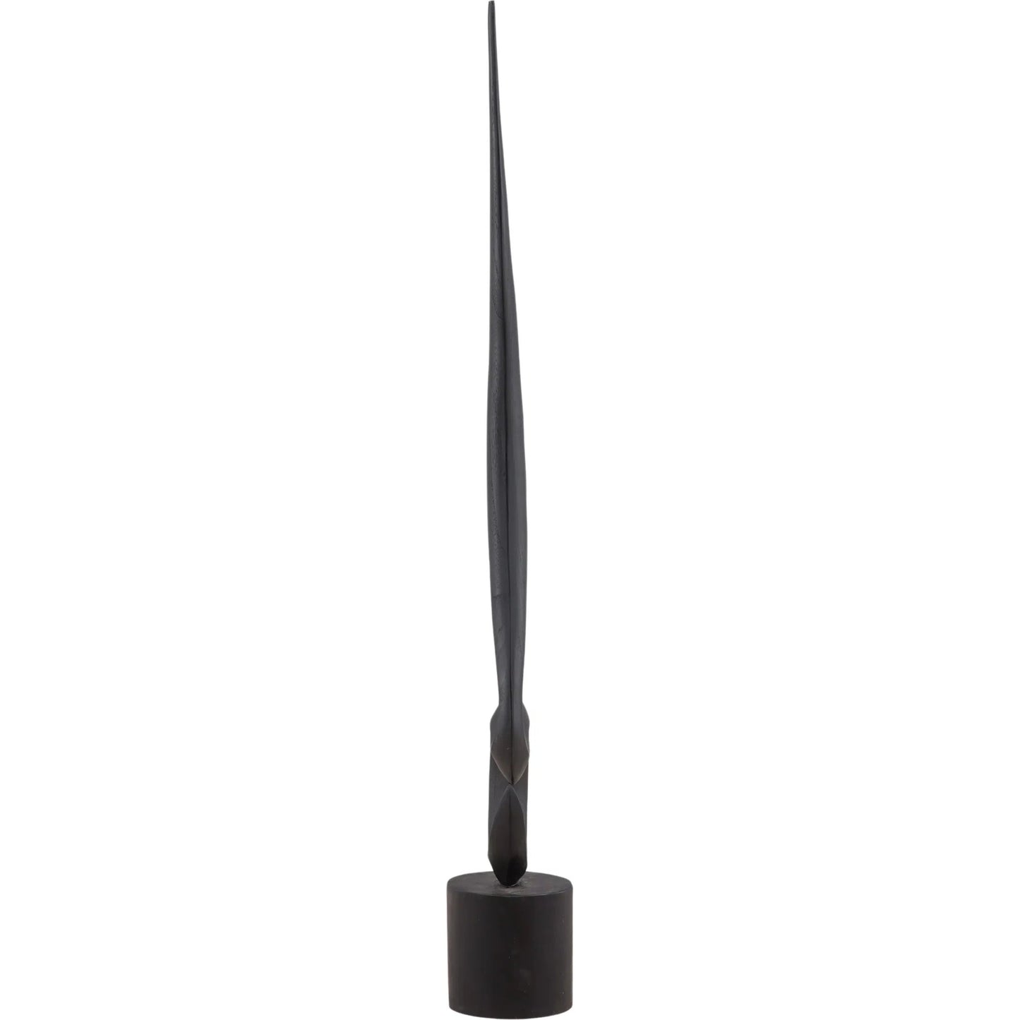 002 SI-2533018 | Additional Silo | Della Sculpture by Arch & Plane in black. Made from teak in a unique style.