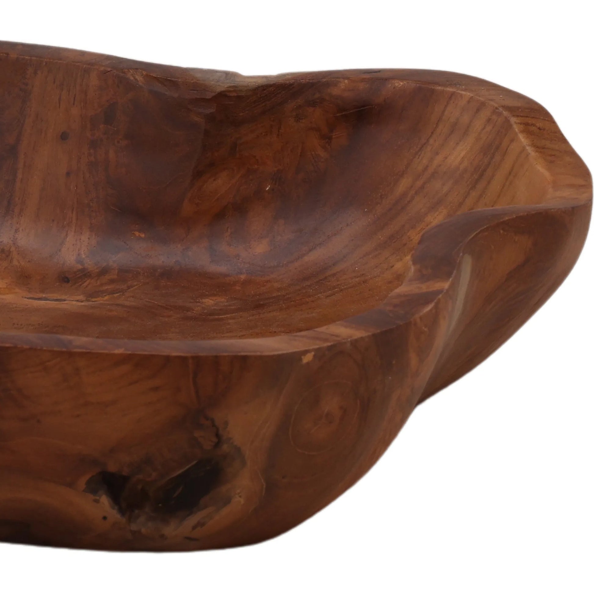 Catherine Bowl by Arch & Plane in natural. Made from teak in a unique style.