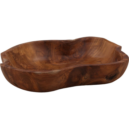 Catherine Bowl by Arch & Plane in natural. Made from teak in a unique style.