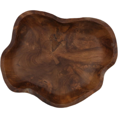 Catherine Bowl by Arch & Plane in natural. Made from teak in a unique style.