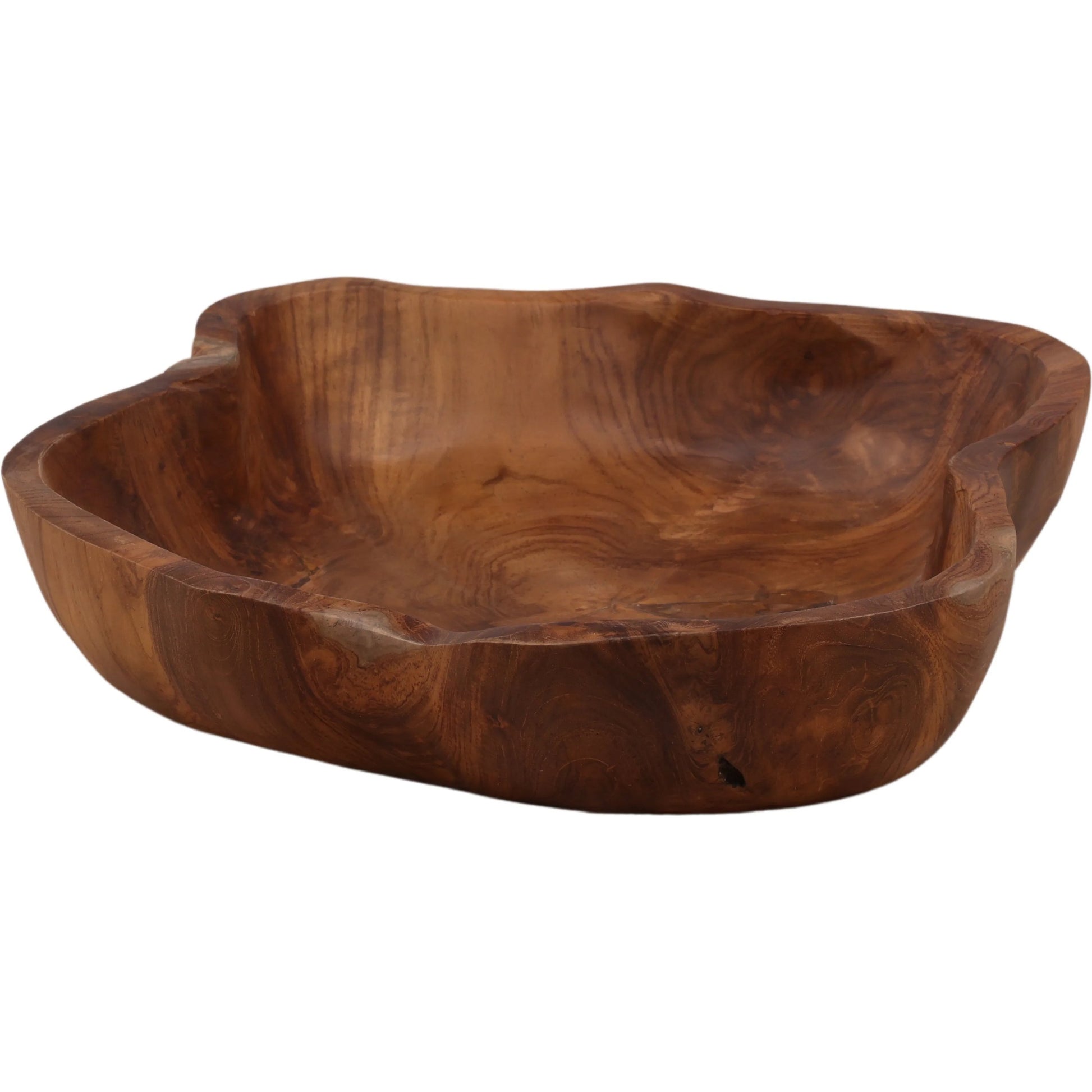 Catherine Bowl by Arch & Plane in natural. Made from teak in a unique style.