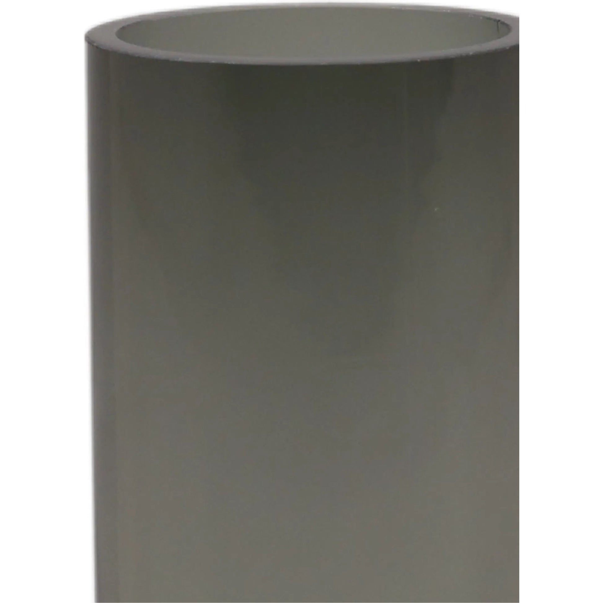 Kellen Vase by Arch & Plane in smoke grey. Made from glass in a eclectic & global style.