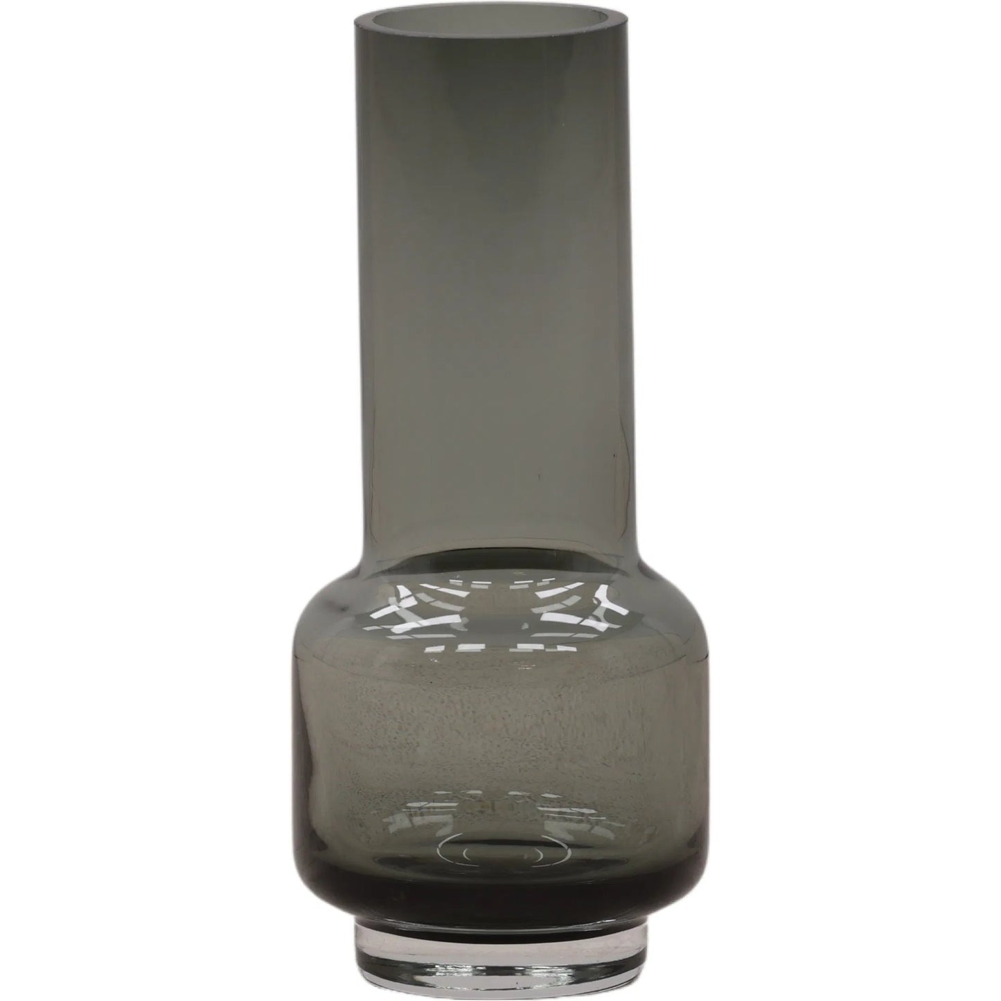 001 SI-2440706 | Primary Silo | Kellen Vase by Arch & Plane in smoke grey. Made from glass in a eclectic & global style.
