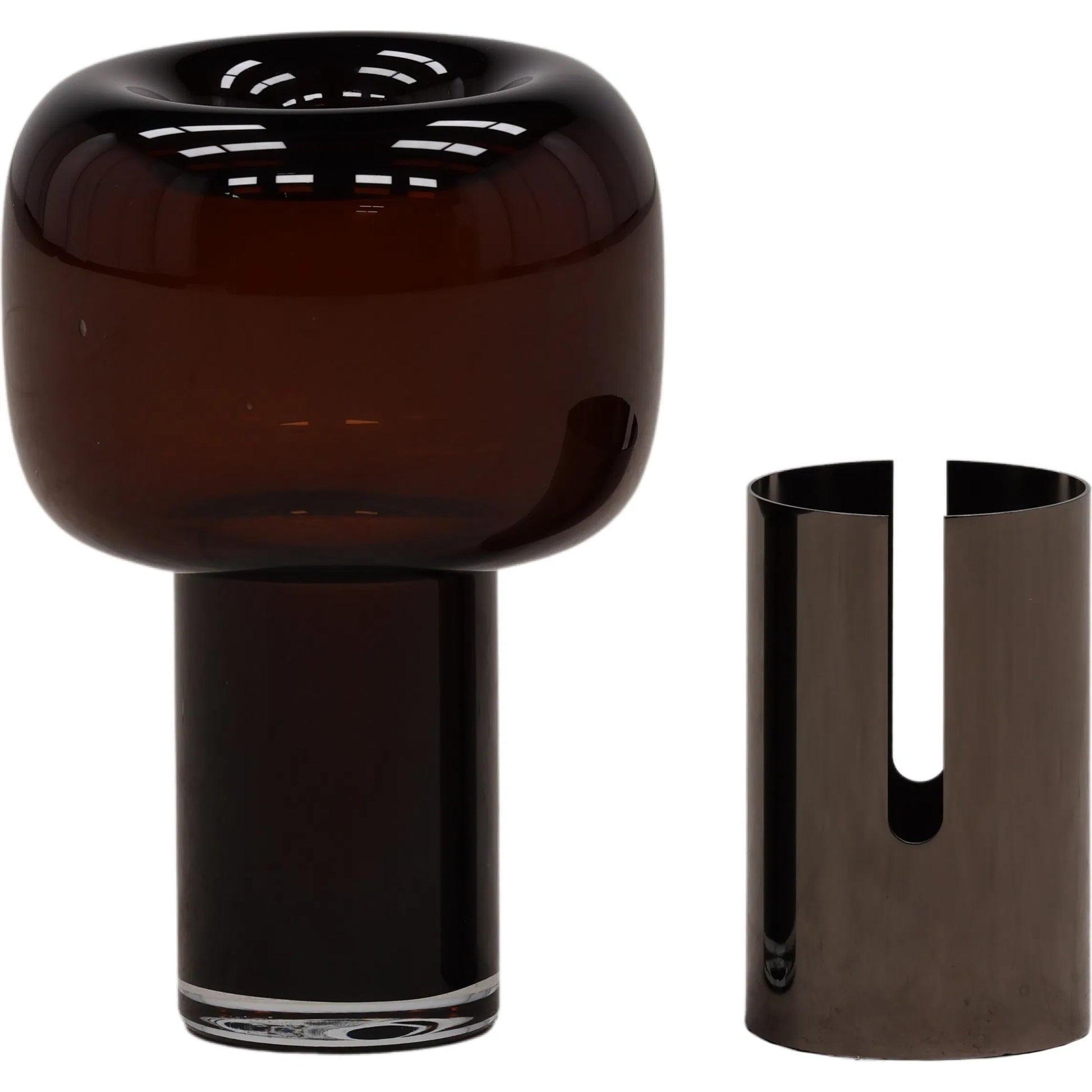 Jerrica Vase by Arch & Plane. Made from glass, metal in a eclectic & global style.