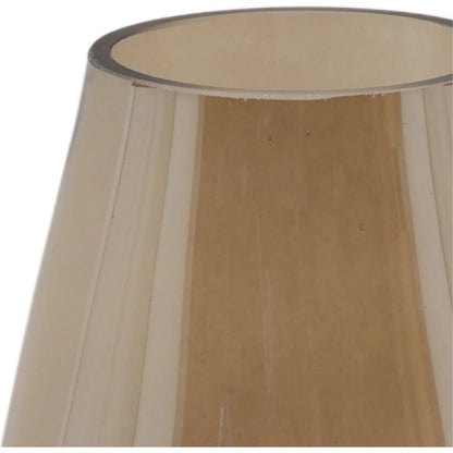 Hugh Vase by Arch & Plane in champagne. Made from glass in a modern style.