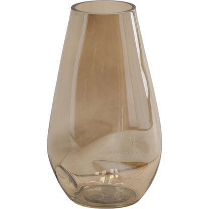 Hugh Vase by Arch & Plane in champagne. Made from glass in a modern style.