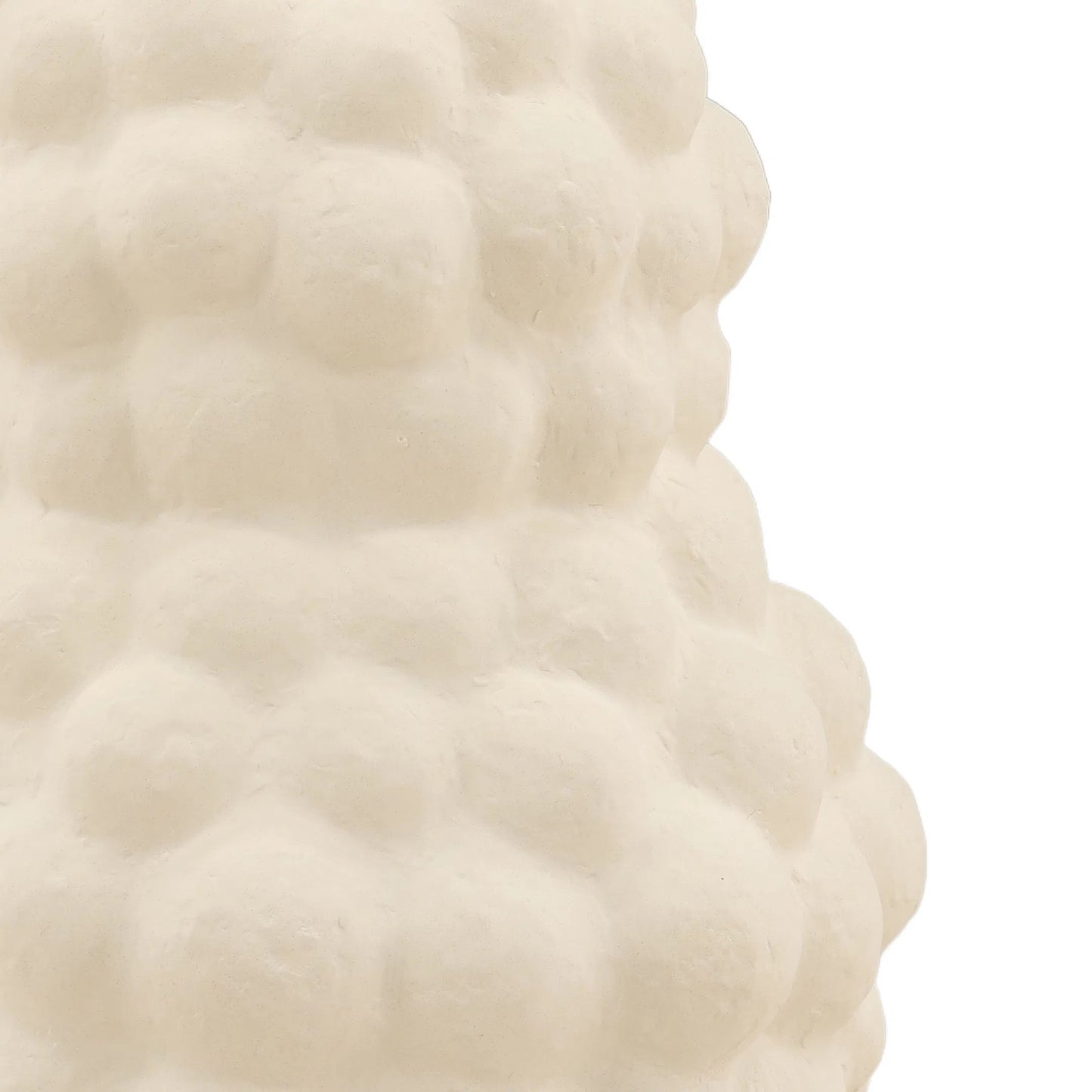 002 SI-2440721 | Closeup | Colton Vase by Arch & Plane in ivory. Made from handmade porcelain in a transitional style.