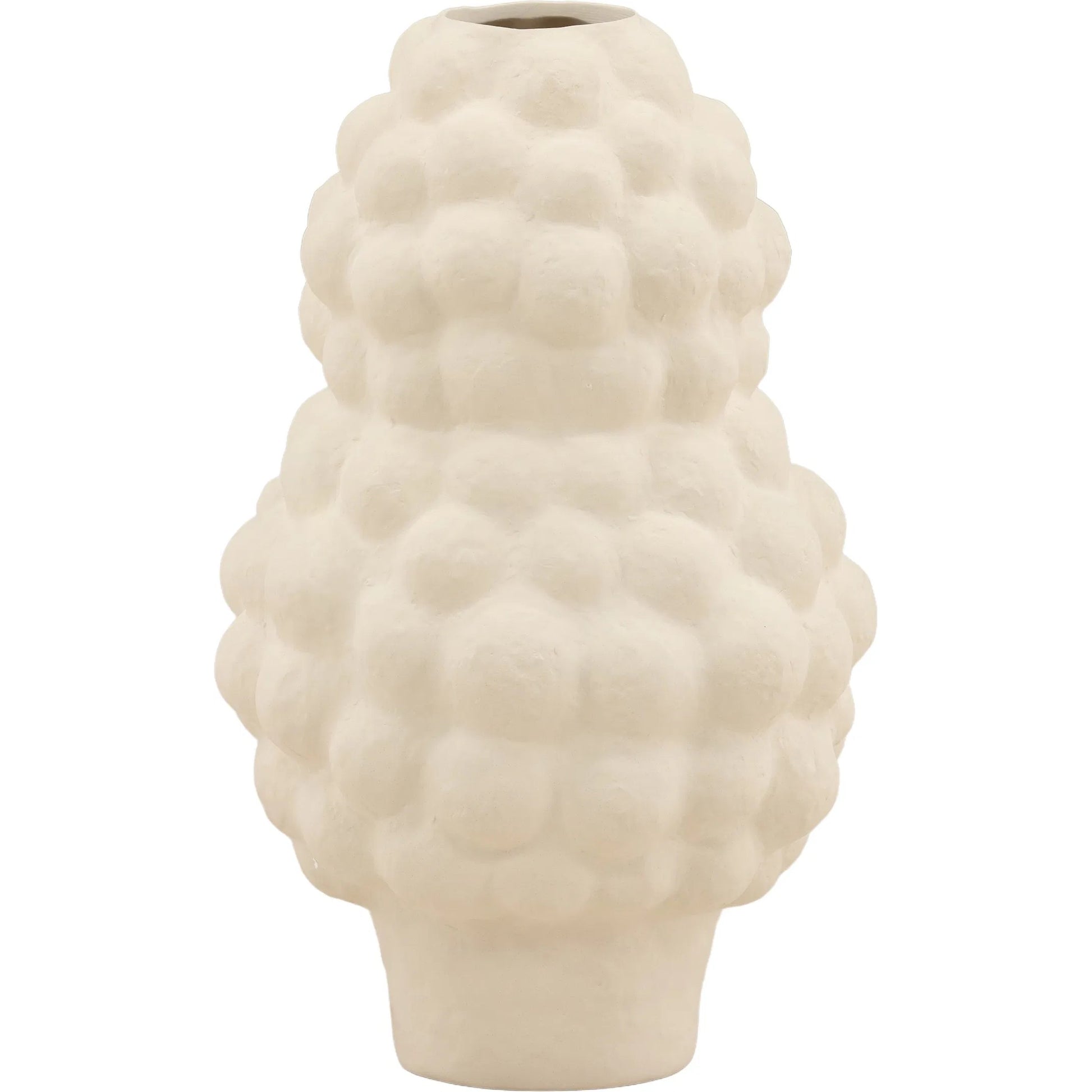 Colton Vase by Arch & Plane in ivory. Made from handmade porcelain in a transitional style.