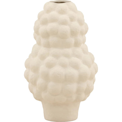 Colton Vase by Arch & Plane in ivory. Made from handmade porcelain in a transitional style.