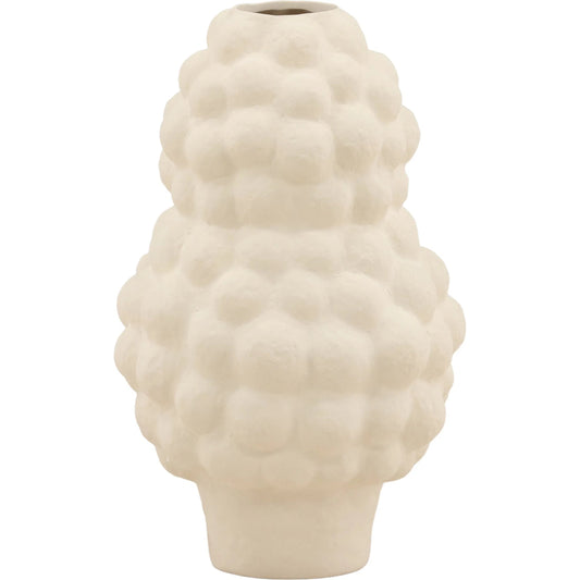 Delphia Vase by Arch & Plane in ivory. Made from handmade porcelain in a unique style.