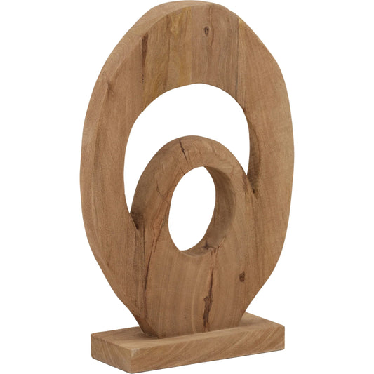 Hespera Sculpture by Arch & Plane in light brown. Made from mango wood in a unique style.