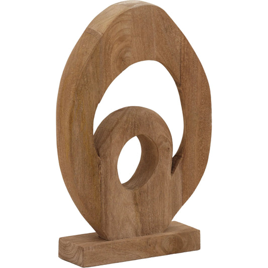Hespera Sculpture by Arch & Plane in light brown. Made from mango wood in a unique style.