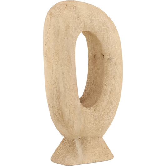 Makara Sculpture by Arch & Plane in natural. Made from mango wood in a unique style.