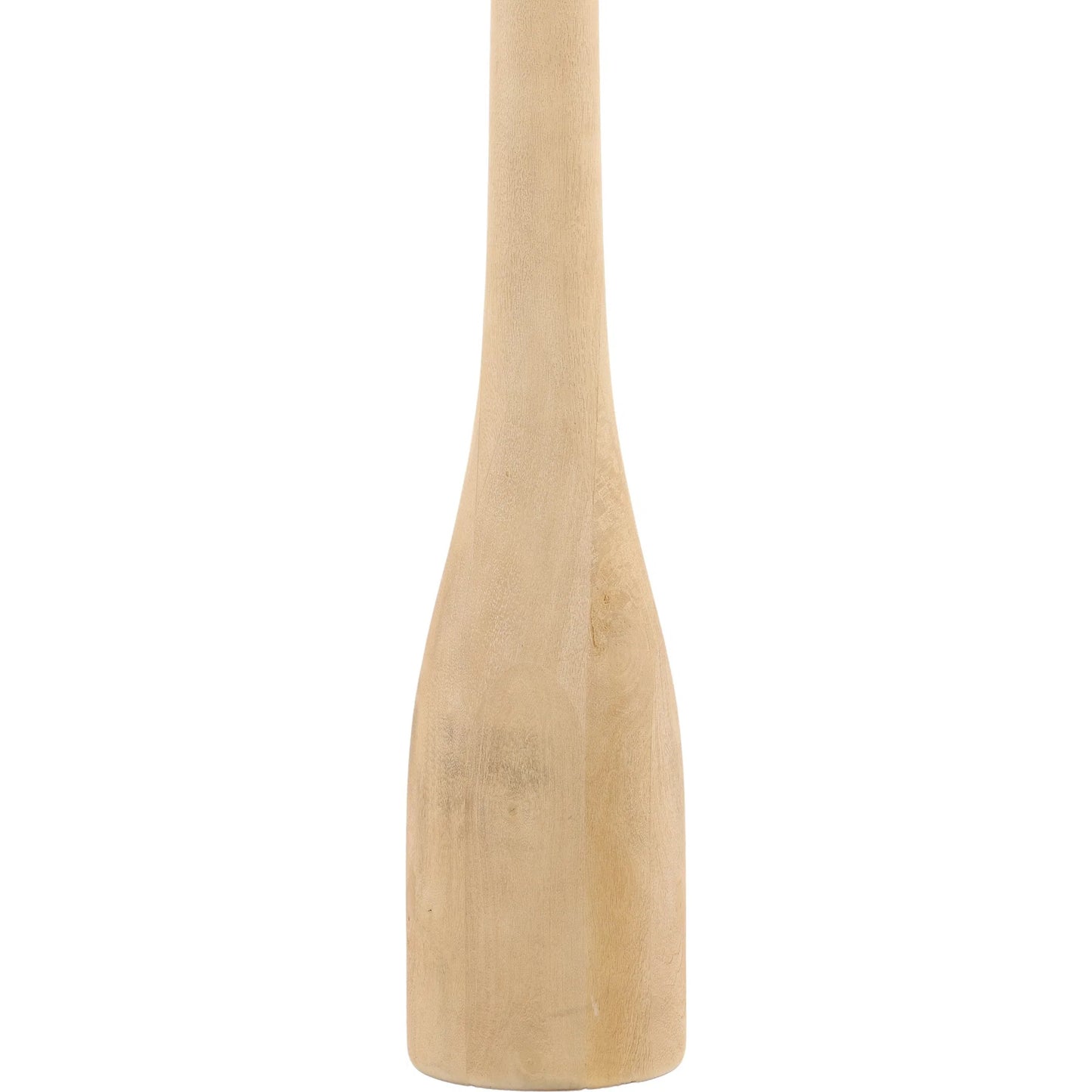 002 SI-2440745 | Closeup | Kaila Floor Lamp by Arch & Plane in natural. Made from mango wood, silk shade in a transitional style.