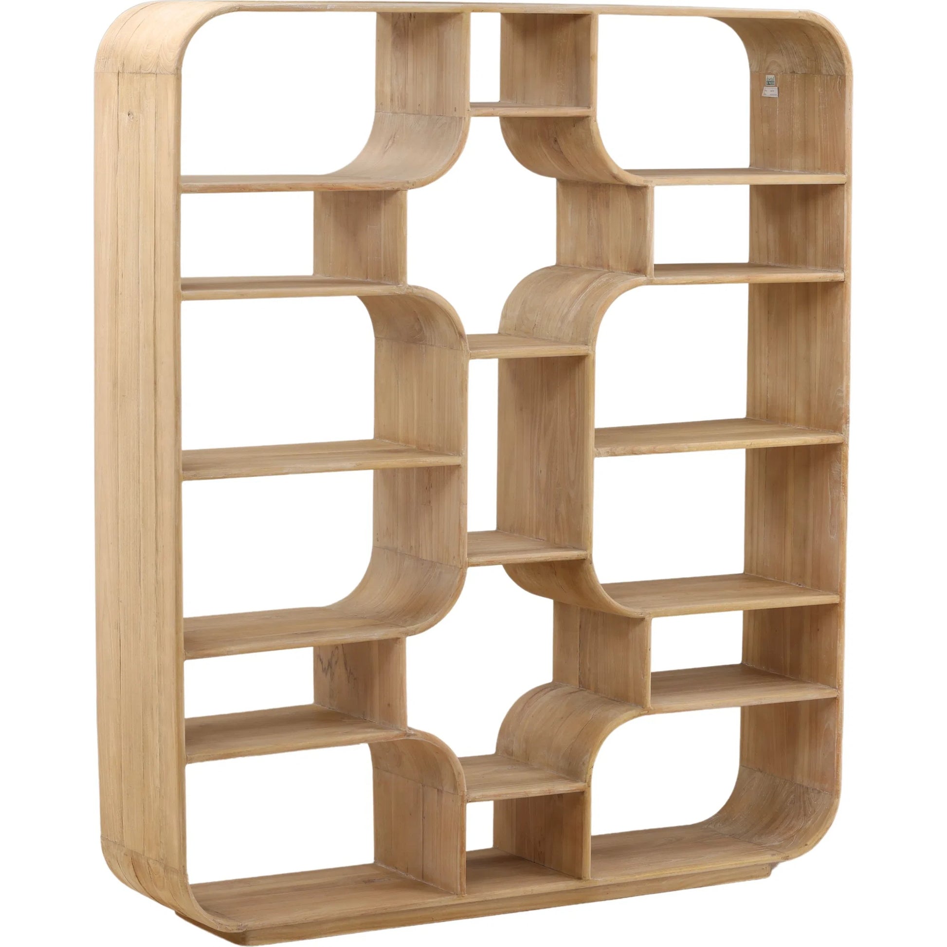 Carlos Bookcase by Arch & Plane. Made from mindi wood in a modern style.