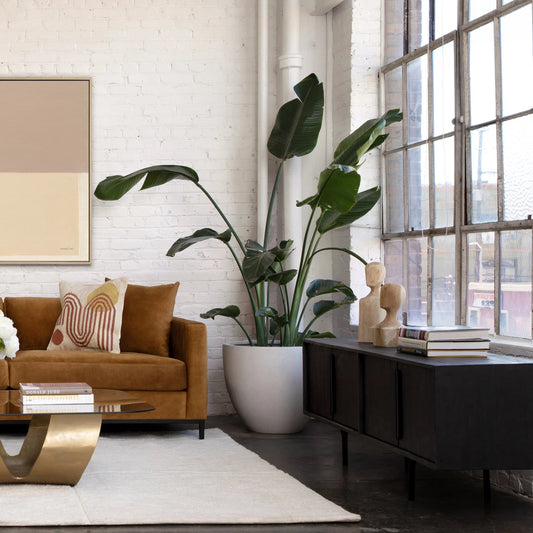 Rivington Sideboard by Arch & Plane in black. Made from mixed exotic wood in a unique style.