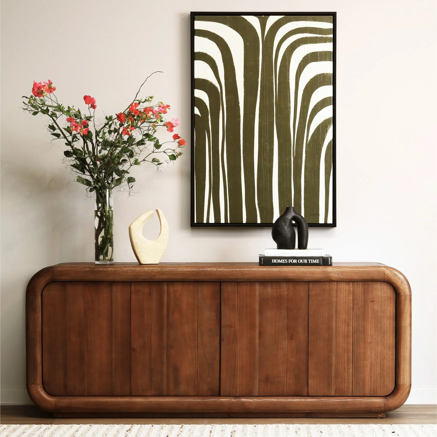 009 SI-2350879 | Lifestyle | Hassie Sideboard by Arch & Plane in medium brown. Made from mindi, bayor wood in a transitional style.